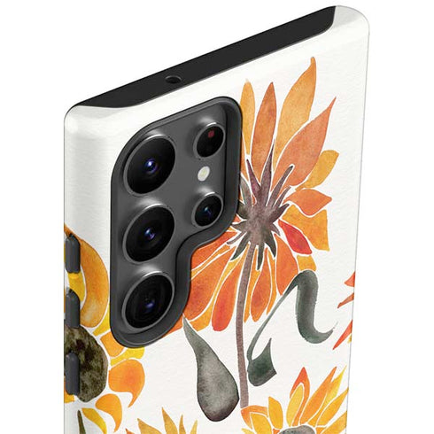 Yellow Sunflower by Cat Coq Galaxy S23 Ultra Pro Case