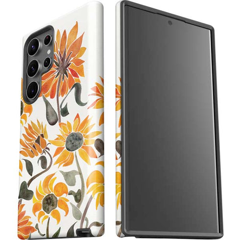Yellow Sunflower by Cat Coq Galaxy S23 Ultra Pro Case