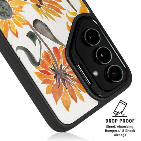 Yellow Sunflower by Cat Coq Galaxy S24 Plus Kickstand Case