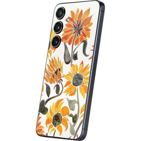 Yellow Sunflower by Cat Coq Galaxy S25 Plus Skin