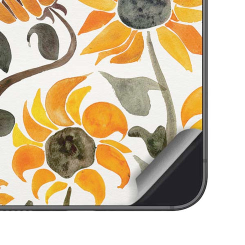 Yellow Sunflower by Cat Coq Galaxy S25 Plus Skin
