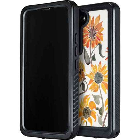 Yellow Sunflower by Cat Coq Galaxy S24 Plus Waterproof Case