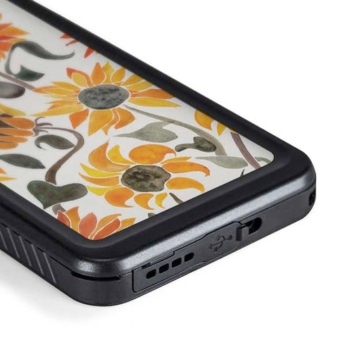 Yellow Sunflower by Cat Coq Galaxy S24 Plus Waterproof Case