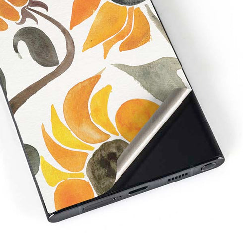 Yellow Sunflower by Cat Coq Galaxy S24 Ultra Skin