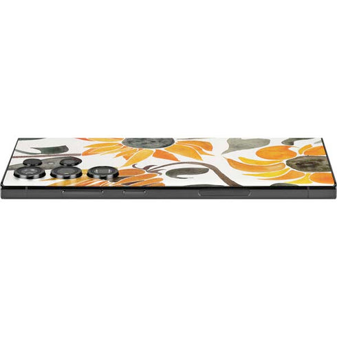 Yellow Sunflower by Cat Coq Galaxy S24 Ultra Skin