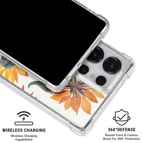 Yellow Sunflower by Cat Coq Galaxy S25 Ultra Clear Case