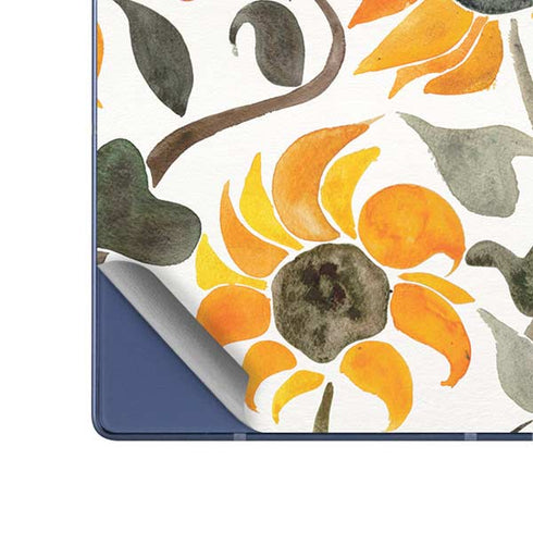 Yellow Sunflower by Cat Coq Galaxy Z Fold6 Skin