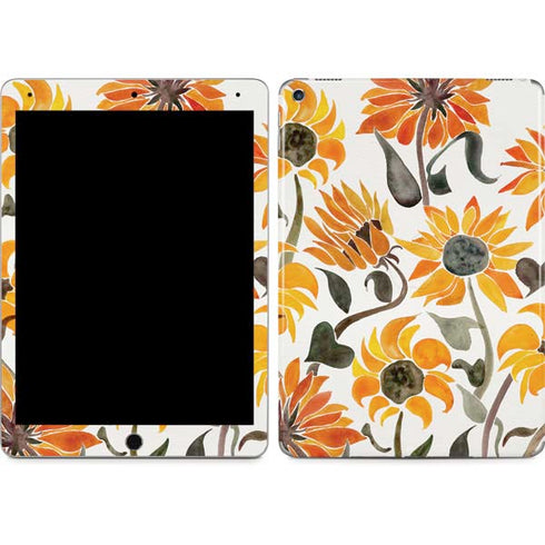 Yellow Sunflower by Cat Coq iPad Skins