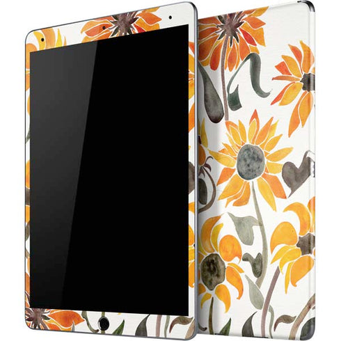 Yellow Sunflower by Cat Coq iPad Skins