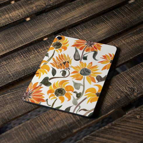 Yellow Sunflower by Cat Coq Apple iPad Pro Skin