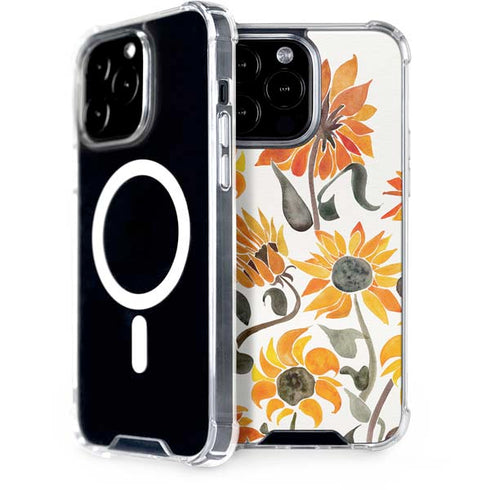 Yellow Sunflower by Cat Coq iPhone Cases