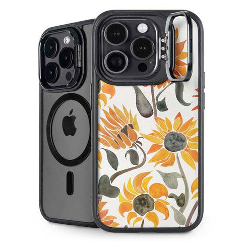 Yellow Sunflower by Cat Coq iPhone 15 Pro Kickstand Case