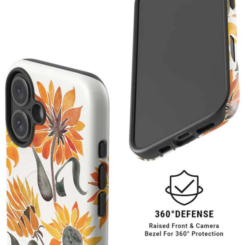 Yellow Sunflower by Cat Coq iPhone 16 Plus Magsafe Impact Case