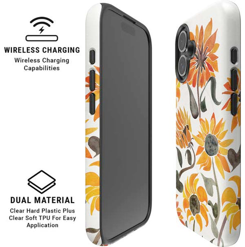 Yellow Sunflower by Cat Coq iPhone 16 Plus Magsafe Impact Case