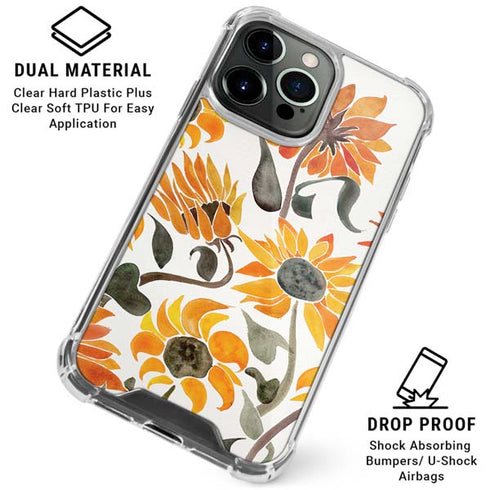 Yellow Sunflower by Cat Coq iPhone 16 Pro Clear Case