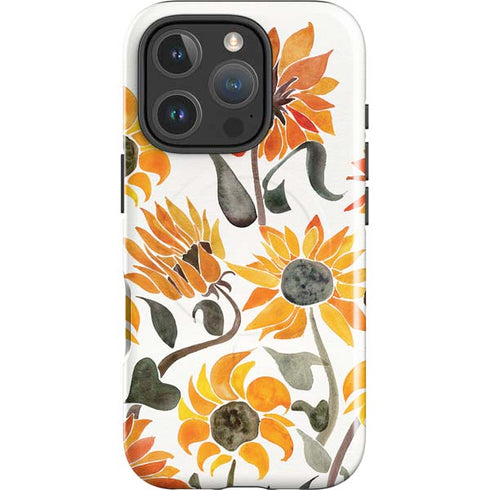 Yellow Sunflower by Cat Coq iPhone 16 Pro Magsafe Impact Case