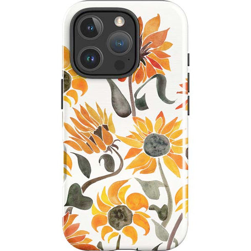Yellow Sunflower by Cat Coq iPhone 16 Pro Max Impact Case