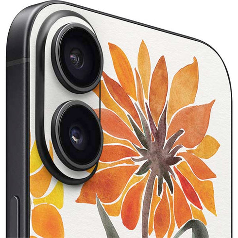 Yellow Sunflower by Cat Coq iPhone 16 Skin