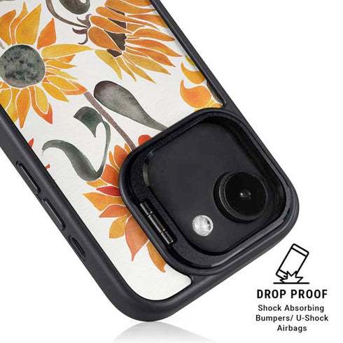 Yellow Sunflower by Cat Coq iPhone 16e Kickstand Case