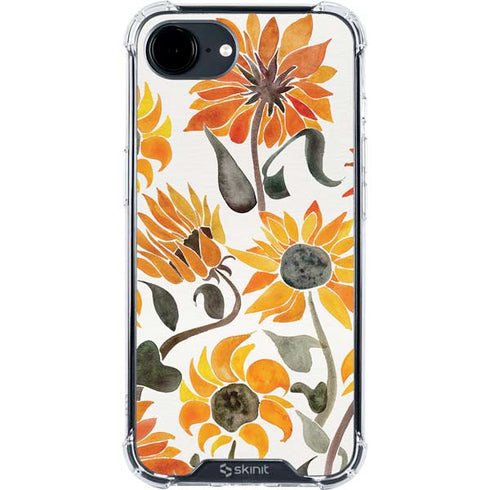 Yellow Sunflower by Cat Coq iPhone 16e Clear Case