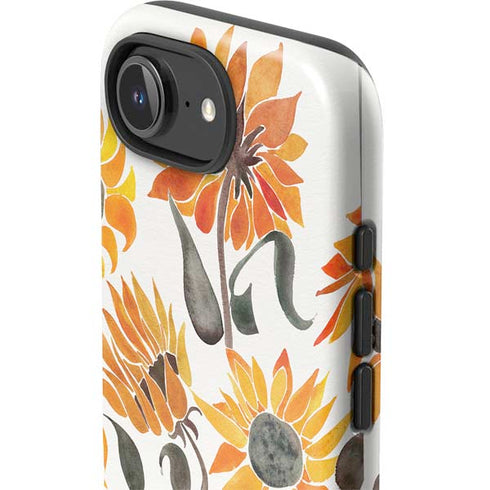 Yellow Sunflower by Cat Coq iPhone 16e Impact Case