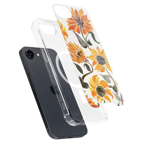 Yellow Sunflower by Cat Coq iPhone 16e MagSafe Case