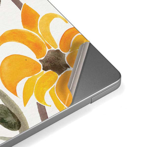 Yellow Sunflower by Cat Coq Apple MacBook Pro 14-inch Skin