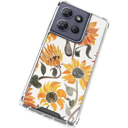 Yellow Sunflower by Cat Coq Moto G 5G (2025) Clear Case