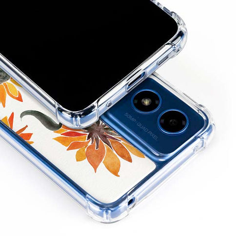Yellow Sunflower by Cat Coq Moto G 5G (2024) Clear Case