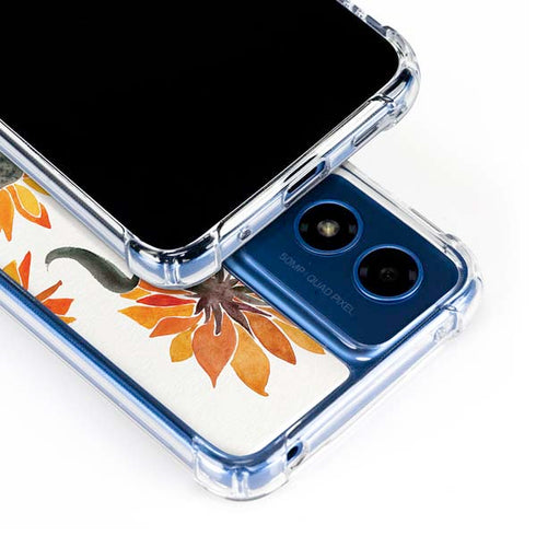 Yellow Sunflower by Cat Coq Moto G Play 4G (2024) Clear Case