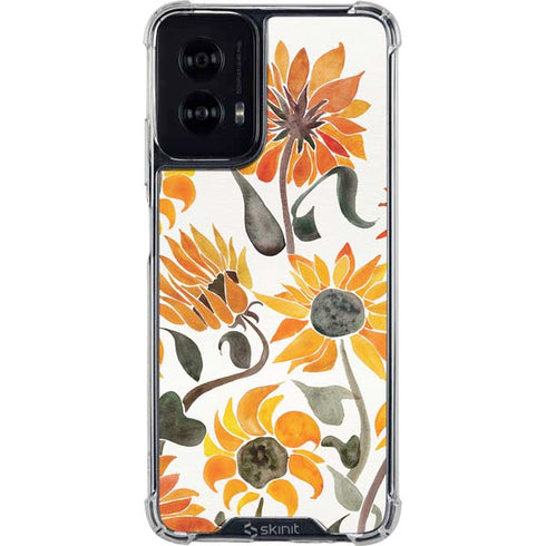 Yellow Sunflower by Cat Coq Moto G Power 5G (2024) Clear Case