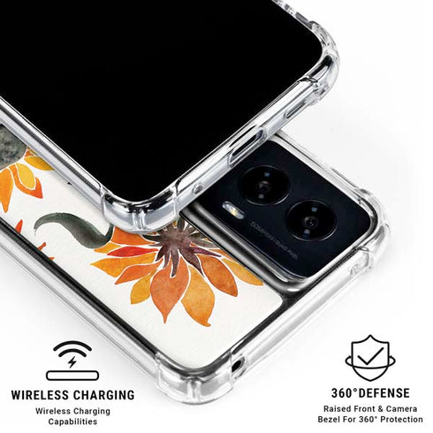 Yellow Sunflower by Cat Coq Moto G Power 5G (2024) Clear Case
