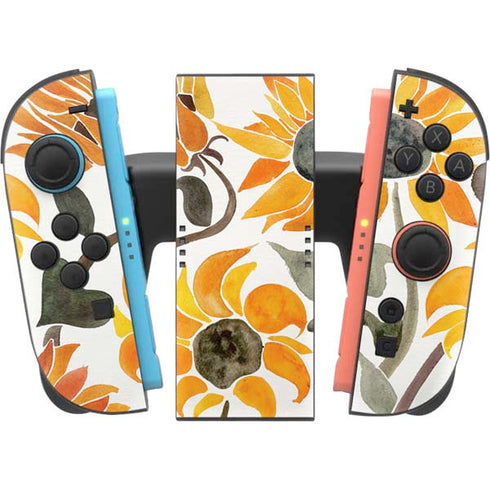 Yellow Sunflower by Cat Coq Nintendo Switch 2 (2025) Joy-Con Controller Skin