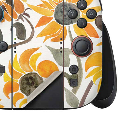 Yellow Sunflower by Cat Coq Nintendo Switch 2 (2025) Joy-Con Controller Skin