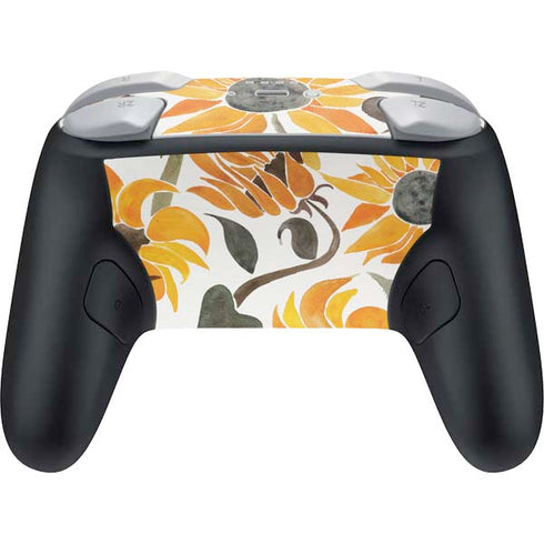 Yellow Sunflower by Cat Coq Nintendo Switch 2 (2025) Pro Controller Skin