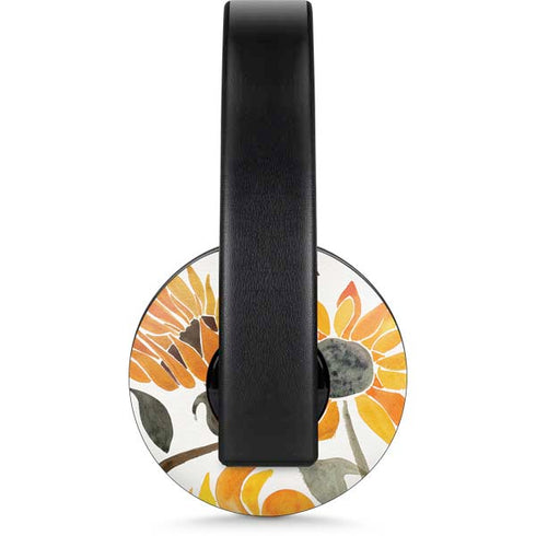 Yellow Sunflower by Cat Coq PlayStation 4 Gold Wireless Headset Skin