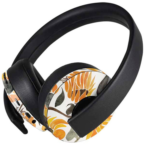 Yellow Sunflower by Cat Coq PlayStation 4 Gold Wireless Headset Skin