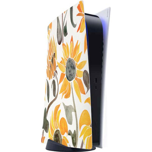Yellow Sunflower by Cat Coq PlayStation PS5 Skins