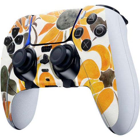 Cat Coq Yellow Sunflower PS5 DualSense Edge Pro Controller Skin