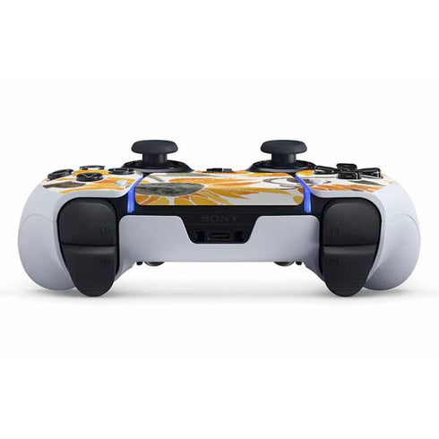 Cat Coq Yellow Sunflower PS5 DualSense Edge Pro Controller Skin