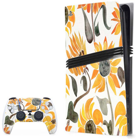 Yellow Sunflower by Cat Coq PlayStation PS5 Skins