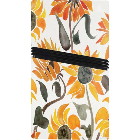 Yellow Sunflower by Cat Coq PS5 Pro Console Skin