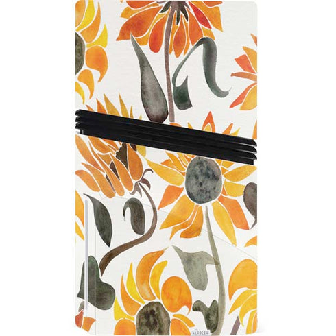 Yellow Sunflower by Cat Coq PS5 Pro Disk Bundle Skin