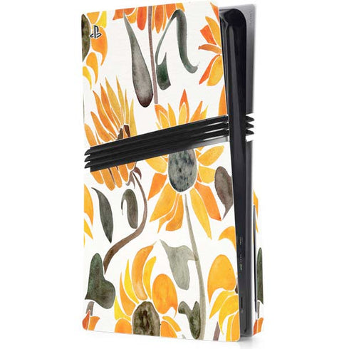 Yellow Sunflower by Cat Coq PlayStation PS5 Skins