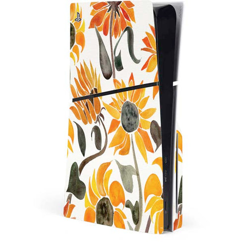 Yellow Sunflower by Cat Coq PlayStation PS5 Skins