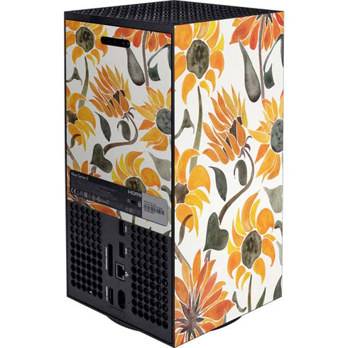 Cat Coq Yellow Sunflower Xbox Series X Bundle Skin