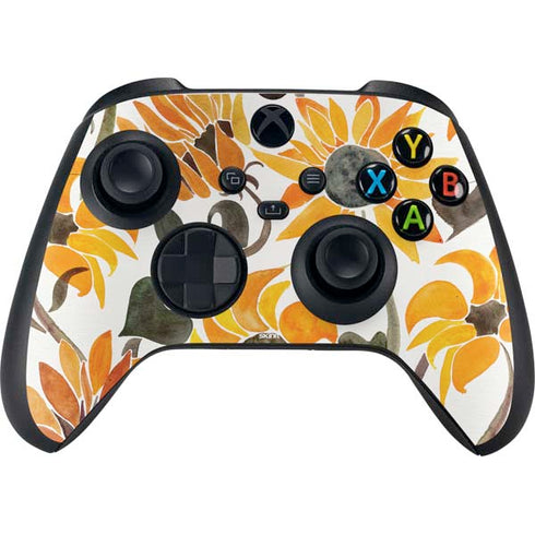 Cat Coq Yellow Sunflower Xbox Series X Bundle Skin