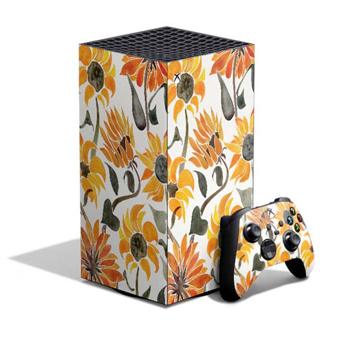 Yellow Sunflower by Cat Coq XBox Series X Digital Edition Bundle Skin