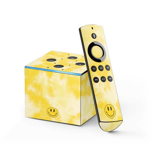 Yellow Tie Die Fire TV Cube Skin