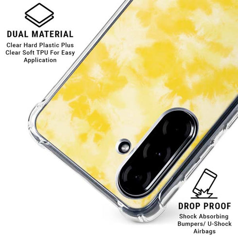 Yellow Tie Die Galaxy A36 5G Clear Case